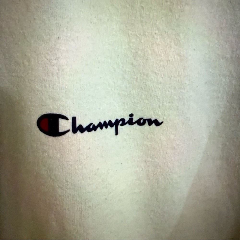 Champion Men's White crewneck sweatshirt size large cotton - Picture 2 of 6